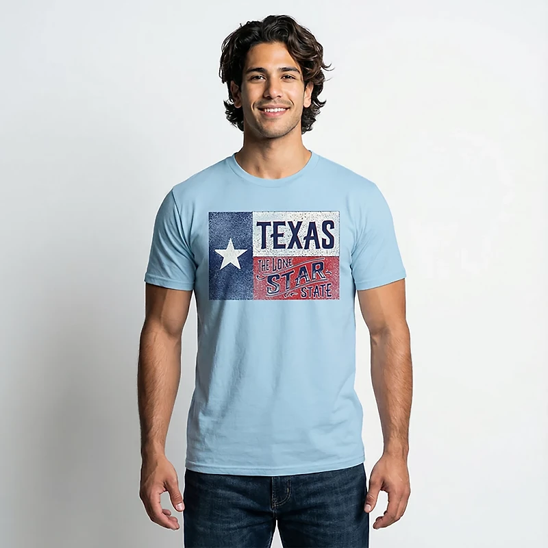 State Life Men's Texas Proud Flag Short Sleeve T-shirt