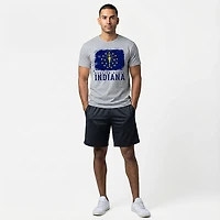 State Life Men's Indiana Grunge Flag Short Sleeve T-shirt