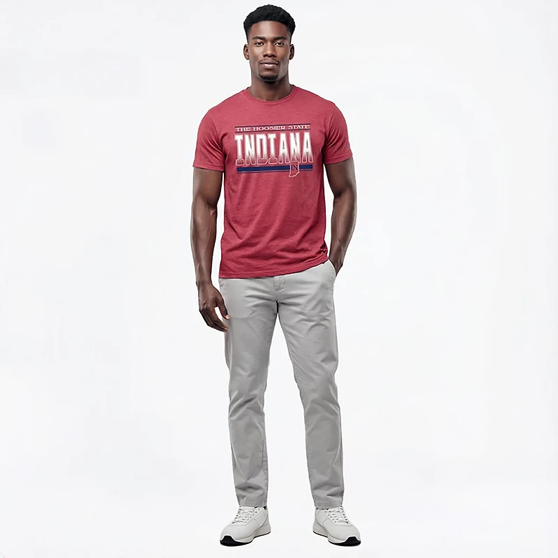 State Life Men's Indiana Hoosiers Blended Short Sleeve T-shirt