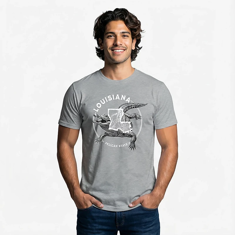 State Life Men's Louisiana Slow Walk Short Sleeve T-shirt