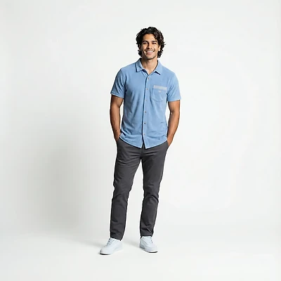 Texas Standard Men's Terlingua Terry Cloth Short Sleeve Shirt