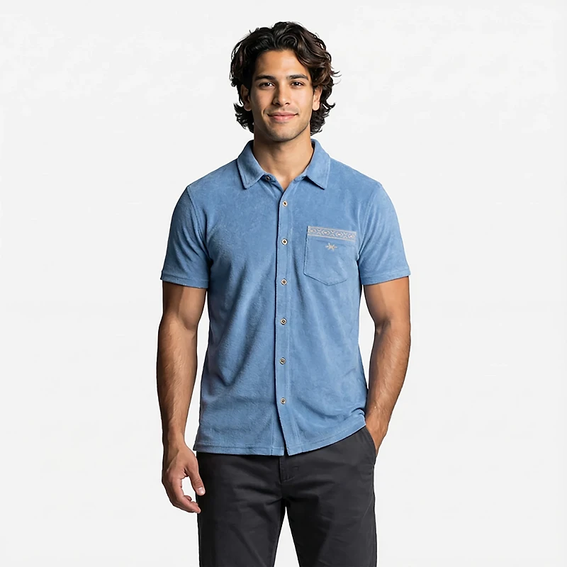 Texas Standard Men's Terlingua Terry Cloth Short Sleeve Shirt