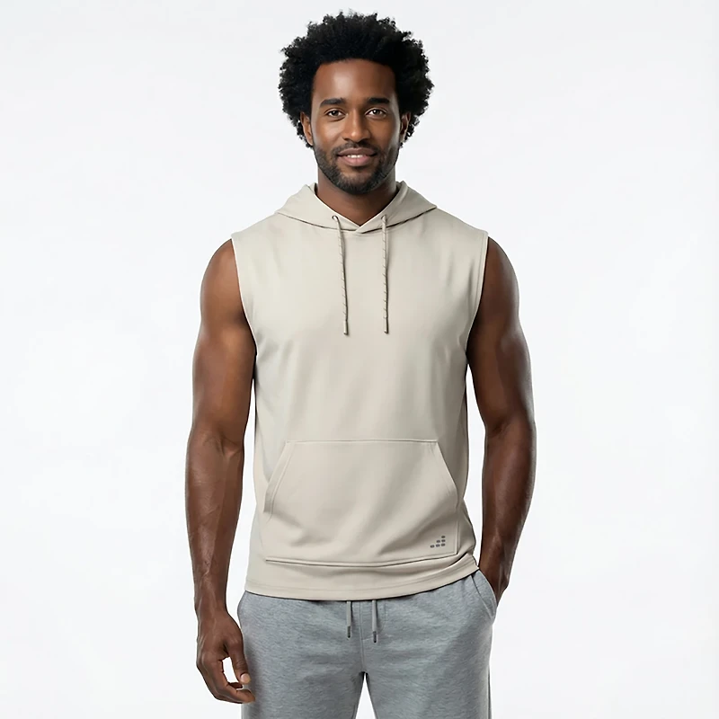 BCG Men's Tech Knit Sleeveless Hoodie