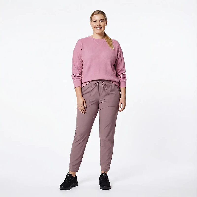 Magellan Outdoors Women's Campfire Crew Neck Ribbed Pullover