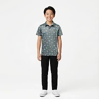 BCG Boys' Golf Dino Gym Short Sleeve Polo