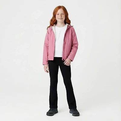 BCG Girls' Cotton Slit Flare Leggings