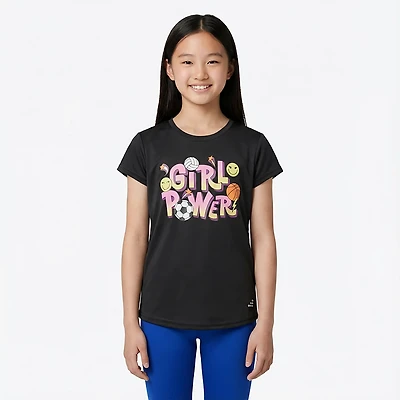 BCG Girls' Training Turbo Girl Power Graphic Short Sleeve T-shirt