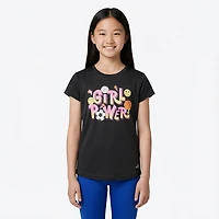 BCG Girls' Training Turbo Girl Power Graphic Short Sleeve T-shirt