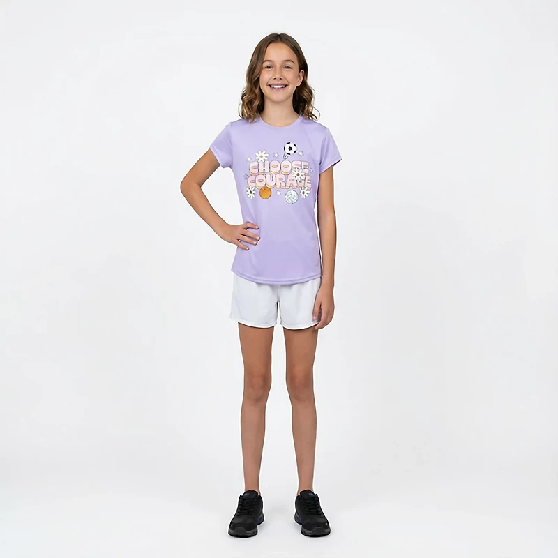 BCG Girls' Training Turbo Courage Graphic Short Sleeve T-shirt