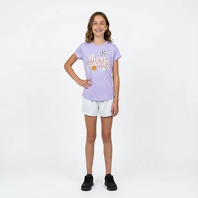 BCG Girls' Training Turbo Courage Graphic Short Sleeve T-shirt