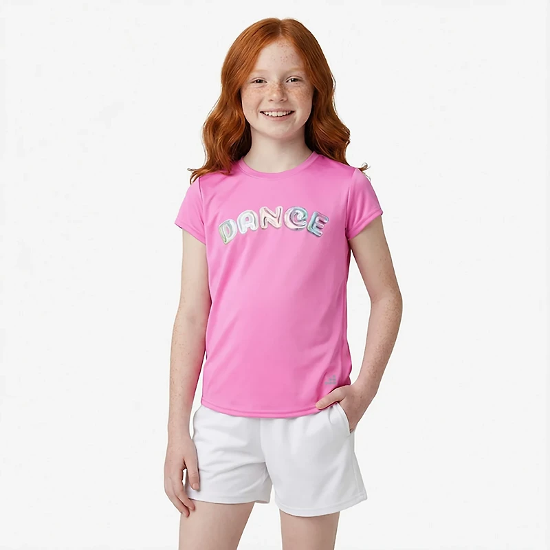 BCG Girls' Turbo Balloon Dance Graphic Short Sleeve T-shirt