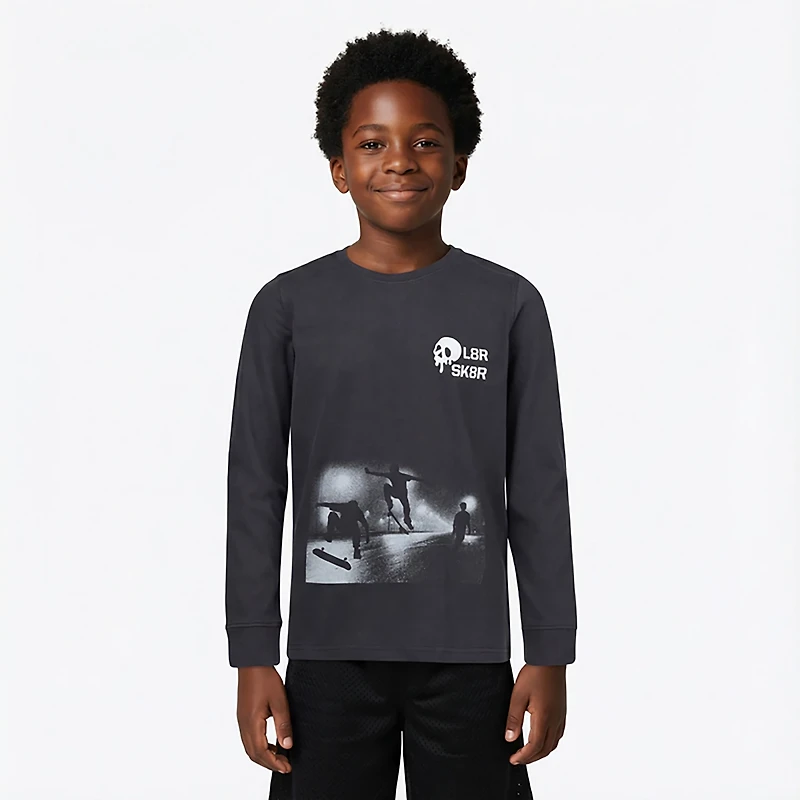 BCG Boys' Lifestyle Later Skater Long Sleeve T-shirt