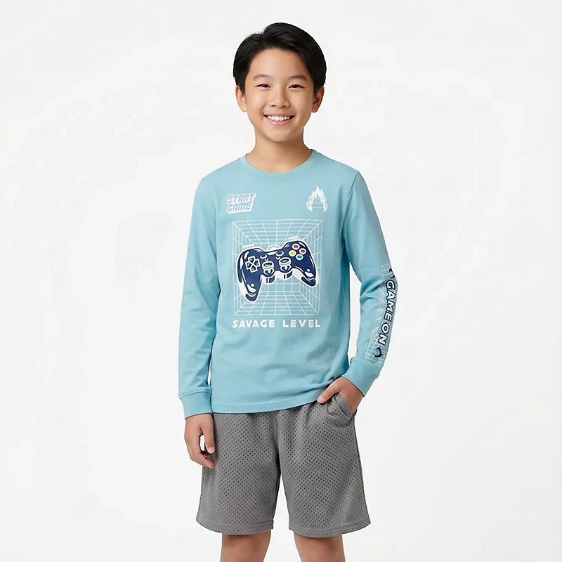 BCG Boys' Lifestyle Game On Long Sleeve T-shirt