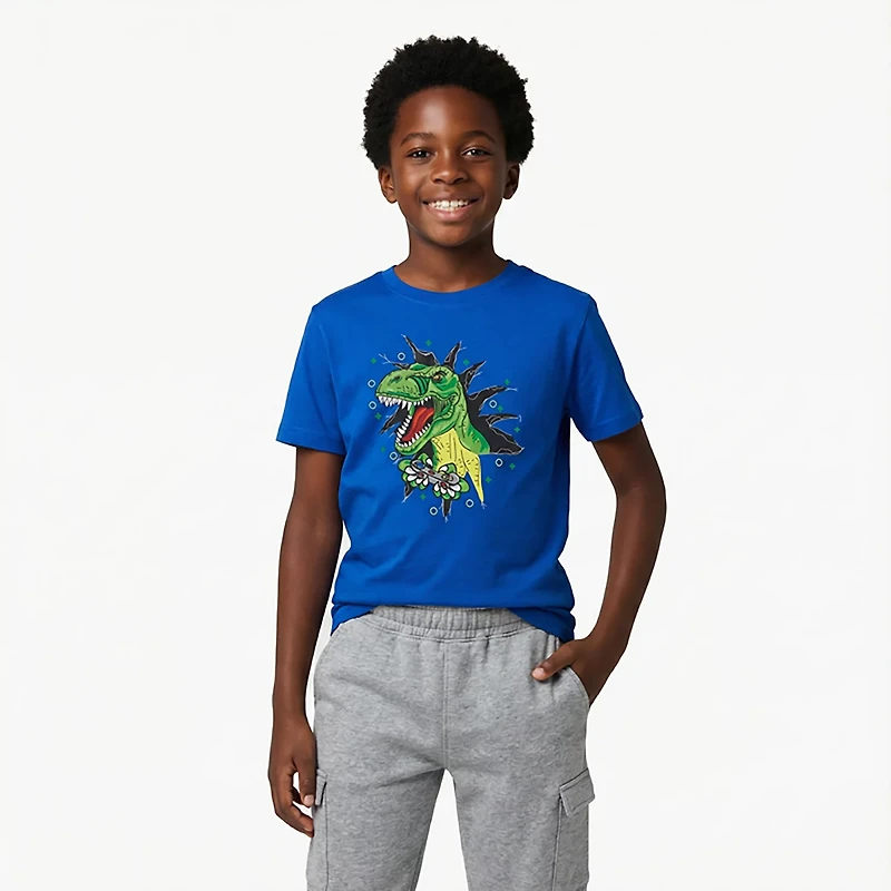 BCG Boys' Lifestyle Gaming T-Rex T-shirt