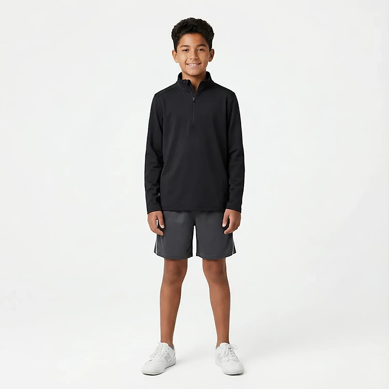 BCG Boys' Lifestyle Techno Knit 1/2-Zip Top
