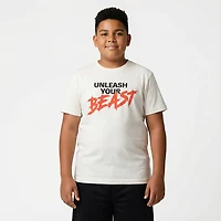 BCG Boys' Lifestyle Unleash Your Beast Cotton GFX Short Sleeve Graphic T-shirt