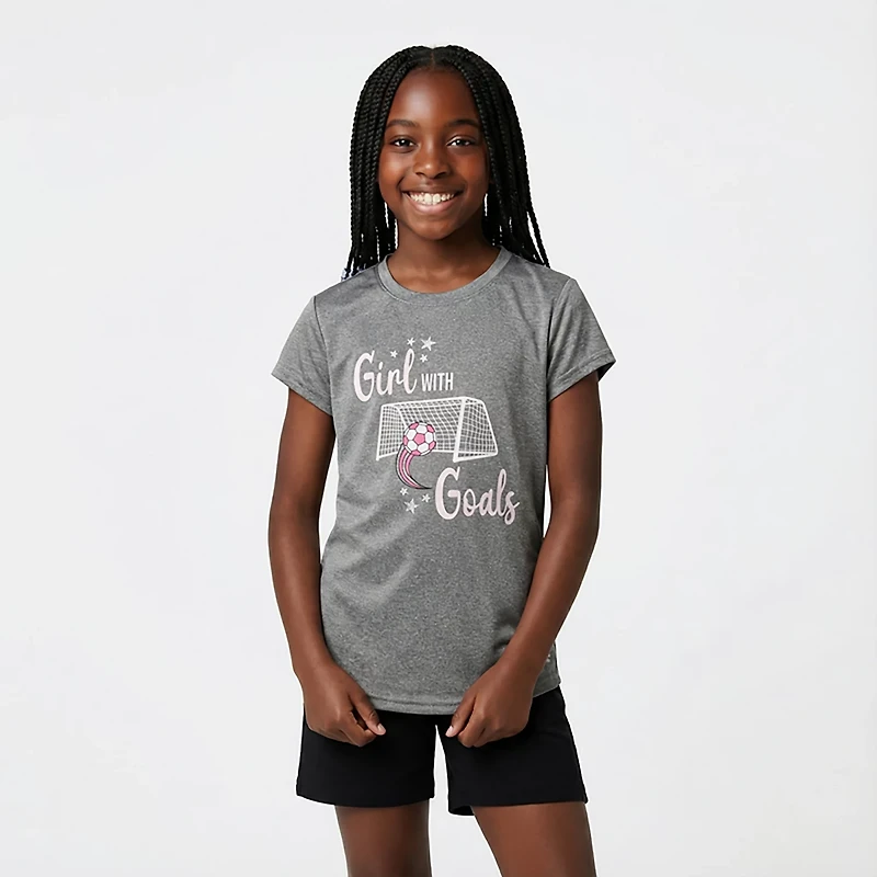 BCG Girls' Turbo Goals Graphic T-shirt