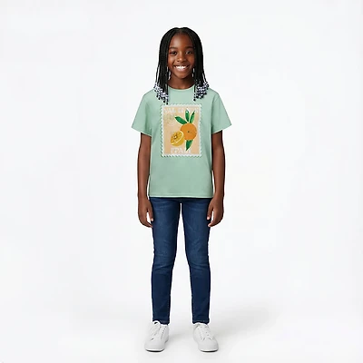 BCG Girls' Lifestyle Cotton Boxy Italy T-shirt