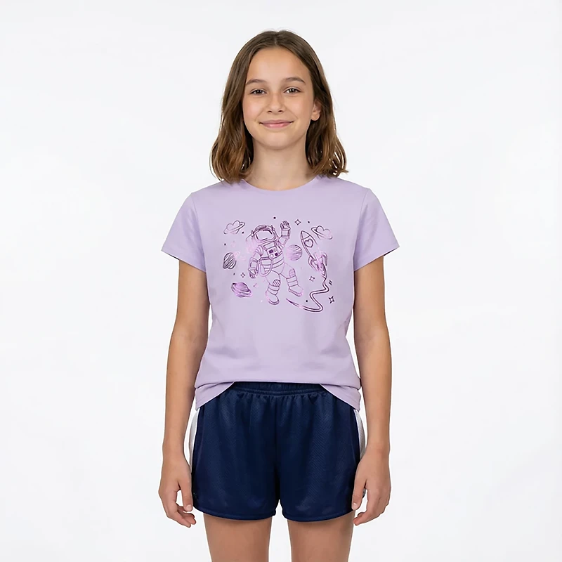 BCG Girls' Lifestyle Cotton Astronaut Girlie T-shirt