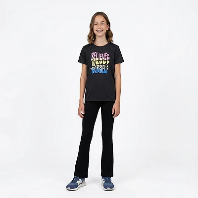 BCG Girls' Lifestyle Cotton Believe Yourself T-shirt
