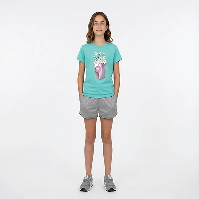 BCG Girls' Lifestyle Cotton Popcorn T-shirt