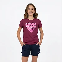 BCG Girls' Lifestyle Cotton Love Yourself T-shirt