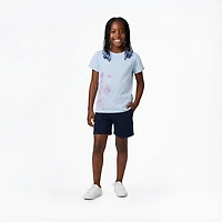 BCG Girls' Lifestyle Dainty Flowers Cotton GFX Short Sleeve Graphic T-shirt