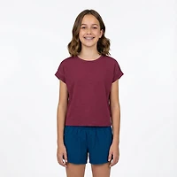 BCG Girls' Slub Cut-Out T-shirt