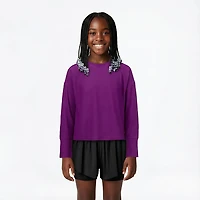 BCG Girls' Mesh Long Sleeve Top
