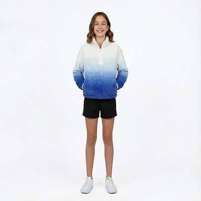 BCG Girls' Cozy Print Sherpa 1/4-Zip Top