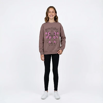 BCG Girls' Lifestyle Starlight Fleece Oversize Graphic Pullover