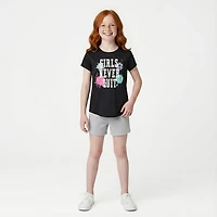 BCG Girls' 4-7 Turbo Never Quit Graphic T-shirt