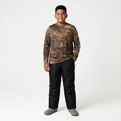 Magellan Outdoors Boys' Mossy Oak Coastal Long Sleeve Crew T-shirt