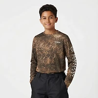Magellan Outdoors Boys' Mossy Oak Coastal Long Sleeve Crew T-shirt