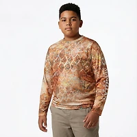Magellan Outdoors Boys' Mossy Oak Coastal Long Sleeve Crew T-shirt
