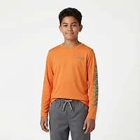 Magellan Outdoors Boys’ Casting Crew Fish Back Long Sleeve T-shirt