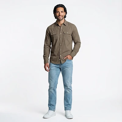 Magellan Outdoors Men's Pecos Ridge Denim Long Sleeve Shirt