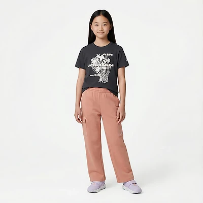 Jordan Girls' Flowers Short Sleeve T-shirt
