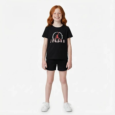 Jordan Girls' Jumpman Scribble Short Sleeve T-shirt
