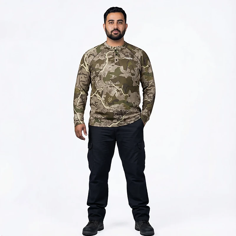 Magellan Outdoors Men's HuntGear Hill Zone Long Sleeve Henley