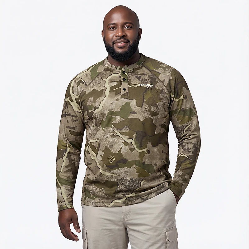 Magellan Outdoors Men's HuntGear Hill Zone Long Sleeve Henley