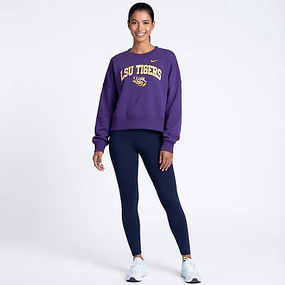 Nike Women's Louisiana State University Tigers Phoenix Arch Oversized Crew