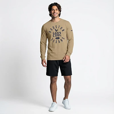 Nike Men's Houston Texans Rewind Slub Long Sleeve Graphic T-shirt