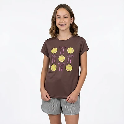 BCG Girls' Turbo SB Bow Graphic T-shirt
