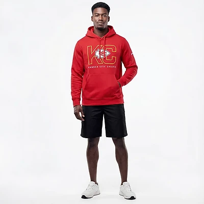 Nike Men's Kansas City Chiefs Club Pullover Hoodie