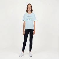 adidas Girls' Adi Stack Drop Shoulder Short Sleeve Graphic T-shirt