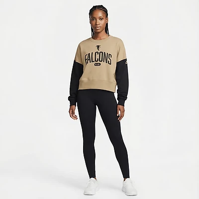Nike Women's Falcons Rewind Oversized Long Sleeve Crew Fleece
