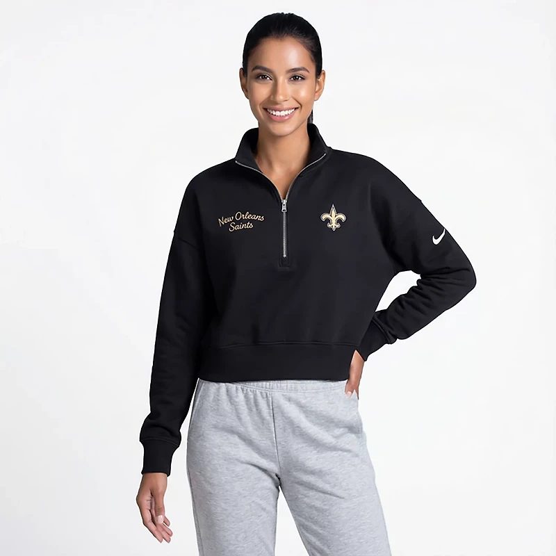Nike Women's Saints Phoenix 1/4 Zip Pullover