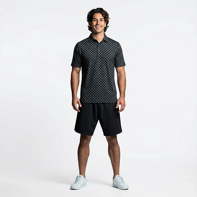 Callaway Men's Short Sleeve Multi Palm Print Golf Shirt