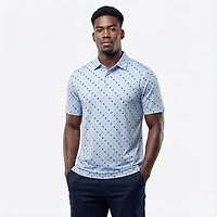 Callaway Men's Short Sleeve Bull Dog Texture Golf Shirt